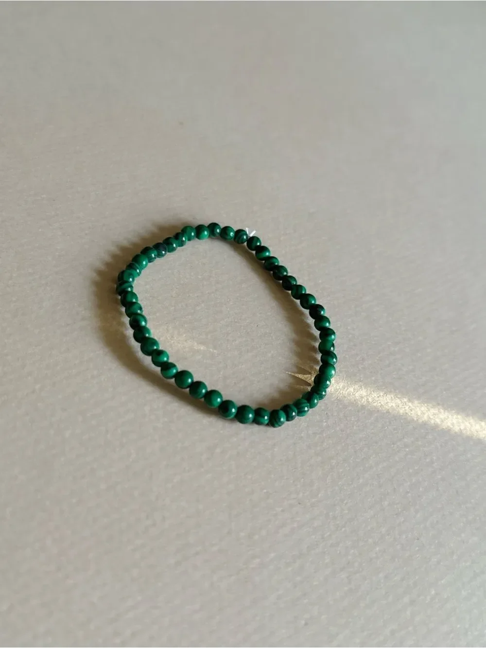 Green Beaded Bracelet #2731